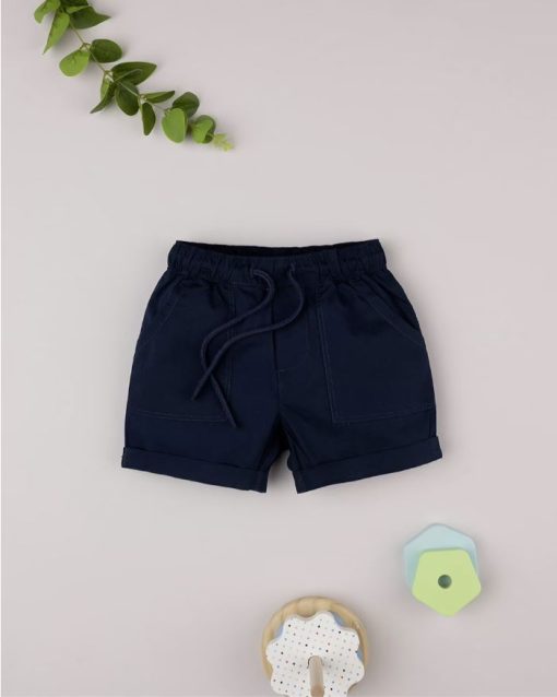 Pantaloni scurti, 127738604, 12/18m, albastru, basic