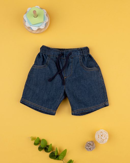 Pantaloni scurti denim, 128906103, 9/12m, medium denim, denim