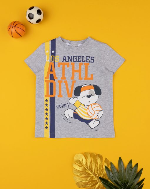 Tricou, 128908203, 9/12m, gri, funzione