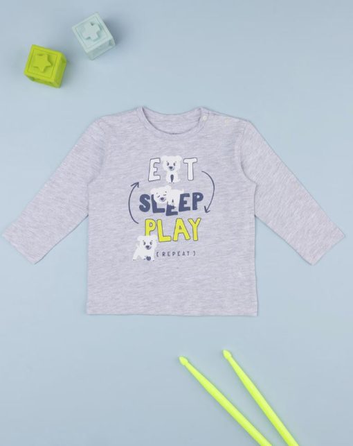 Tricou, 135997301, 3/6l, gri, basic