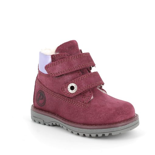 Ghete bordo de piele pentru fete pca 29103