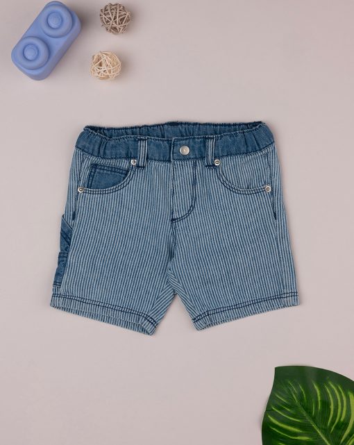 Pantaloni scurti denim, 139207901, 3/6 l, albastru, denim