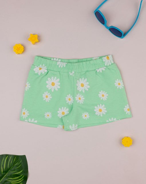 Pantaloni scurti, 140181501, 2/3 a, verde, basic