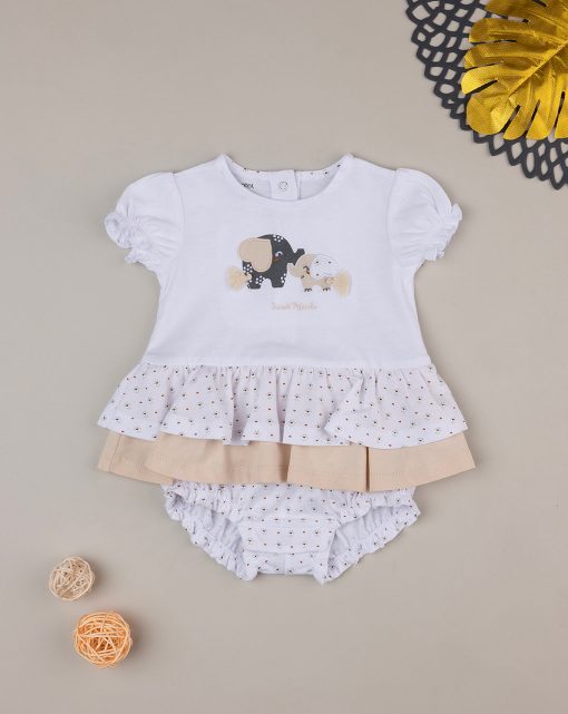 Salopeta, 140376601, 1/3 l, alb, girl-ethno