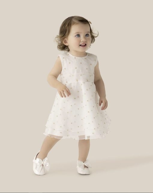 Rochie maneca scurta, 140546302, 6/9 l, alb, premium