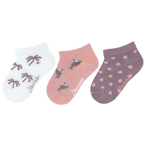 Set 3 sosete scurte pentru fete