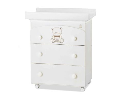 Comoda Italbaby Mon Amour - pvc alb