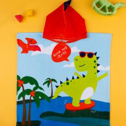 Poncho plaja Dinozaur
