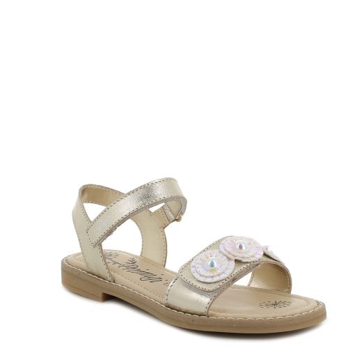 Sandale culoare platina