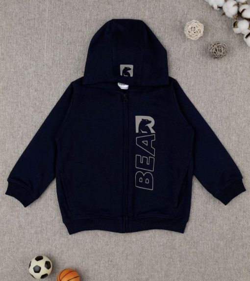 Cardigan albastru Basic pentru baieti