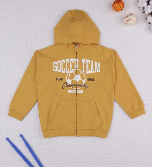 Cardigan galben Basic pentru baieti
