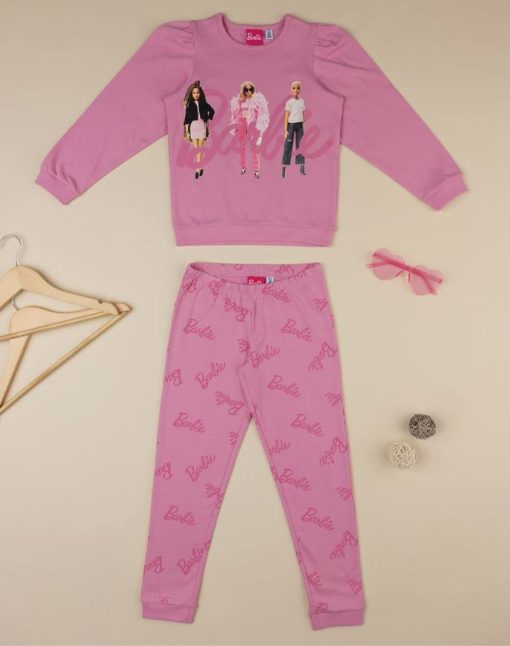 Pijamale maneca lunga, 143970801, 3/4 a, roz, september