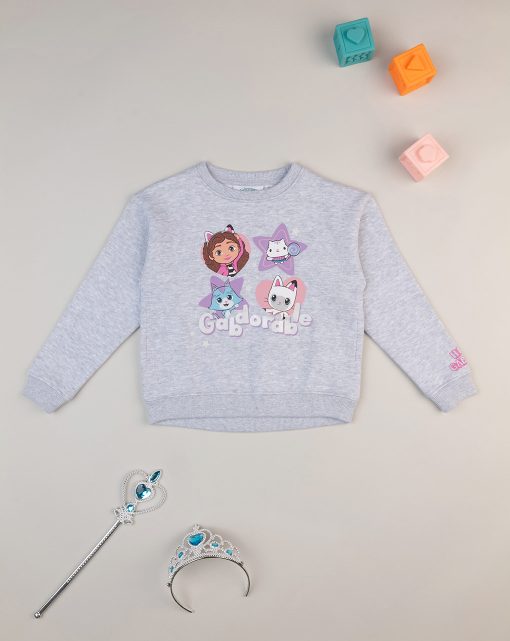 Bluza gri cu imprimeu Gabby