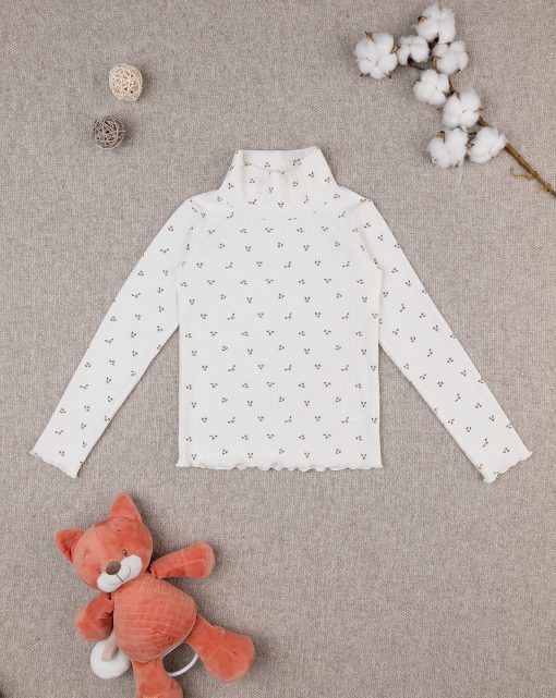 Tricou cu guler inalt Soft Girl
