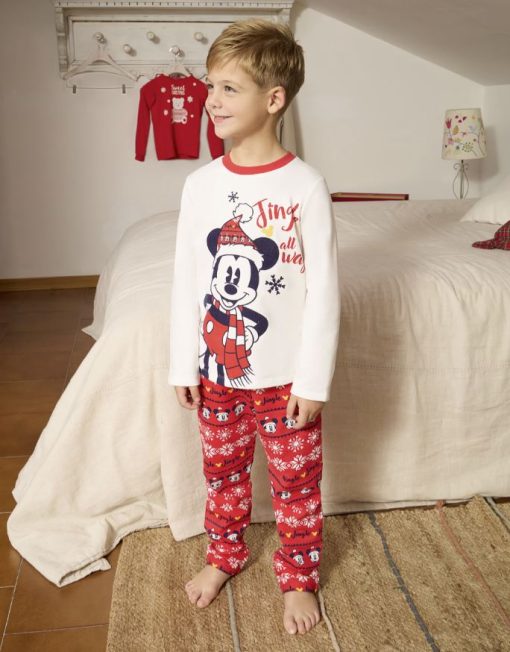 Pijamale 2 piese baieti Christmas Disney