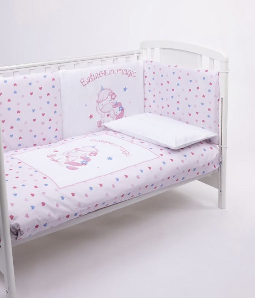 Set 4 piese lenjerie pat Unicorn