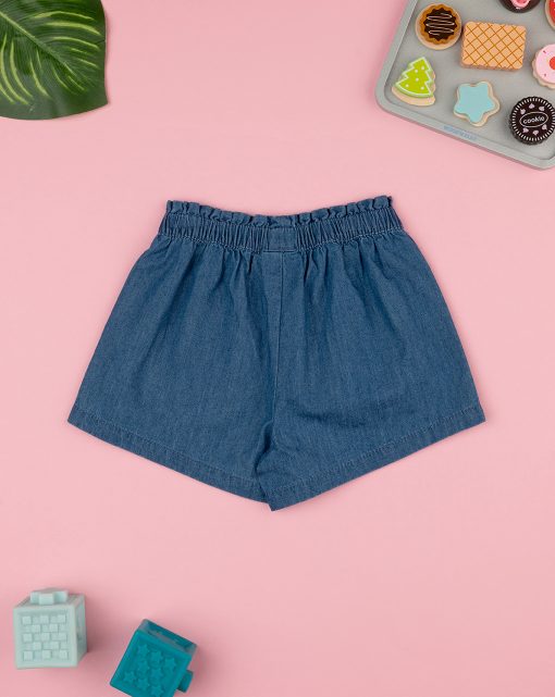 Pantaloni scurti denim cu inimioara