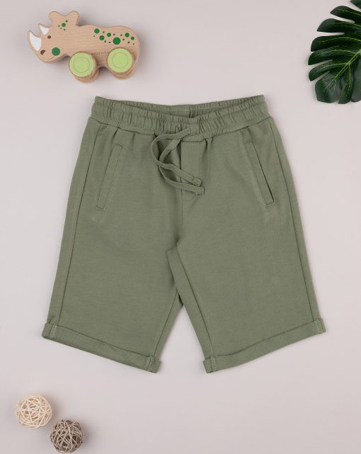 Pantaloni scurti basic kaki
