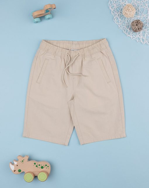 Pantaloni scurti bej basic