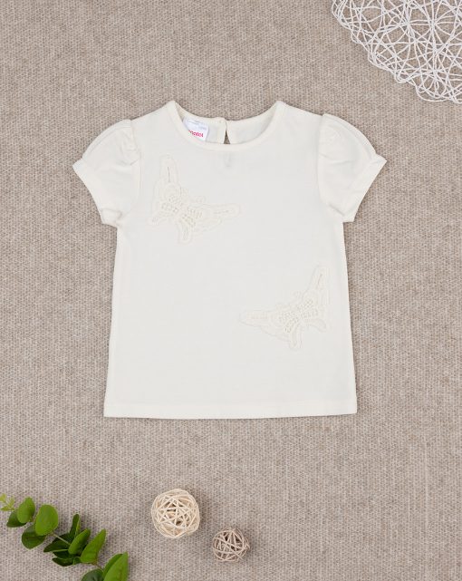 Tricou elegant cu broderie