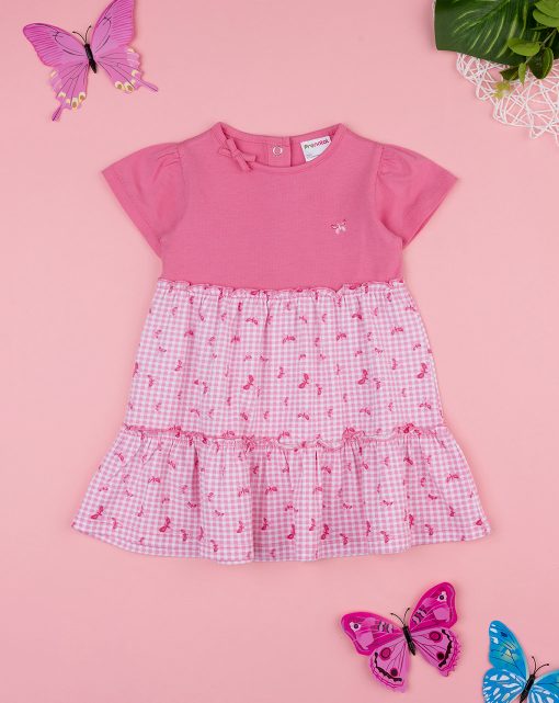 Rochie roz cu flururasi