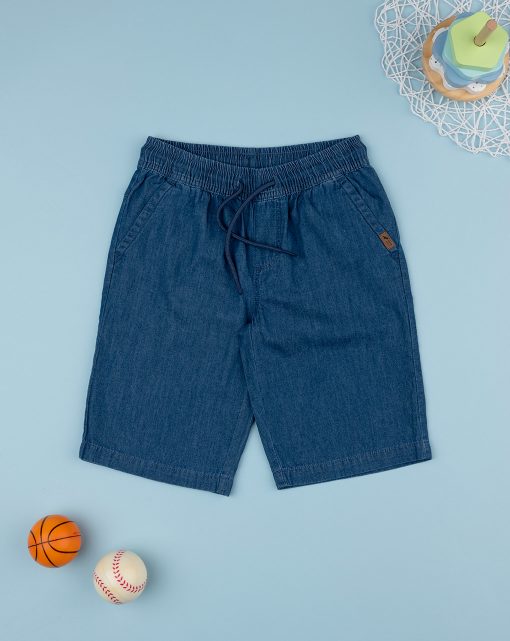 Pantaloni scurti denim albastru