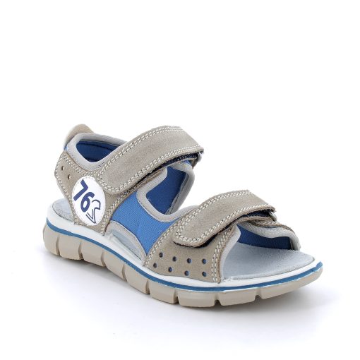 Sandale din piele intoasa si textil