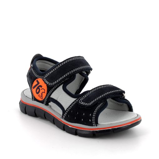 Sandale din piele intoasa si textil