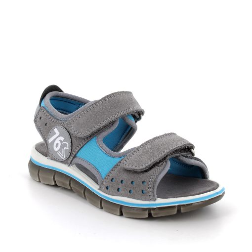 Sandale din piele intoasa si textil