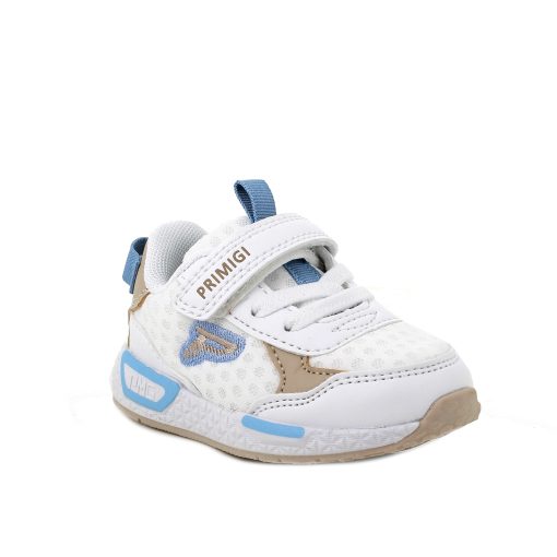 Pantofi sport albi pentru baieti
