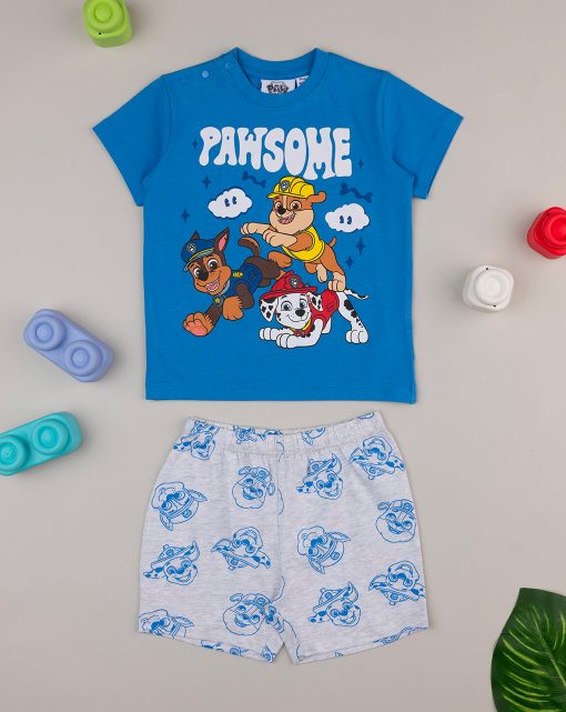 Pijamale maneca scurta Patrula Catelusilor