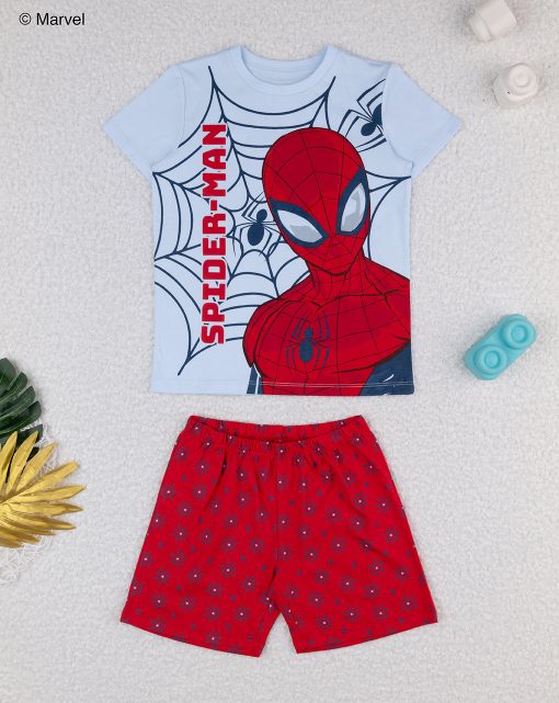 Pijamale maneca scurta Spiderman