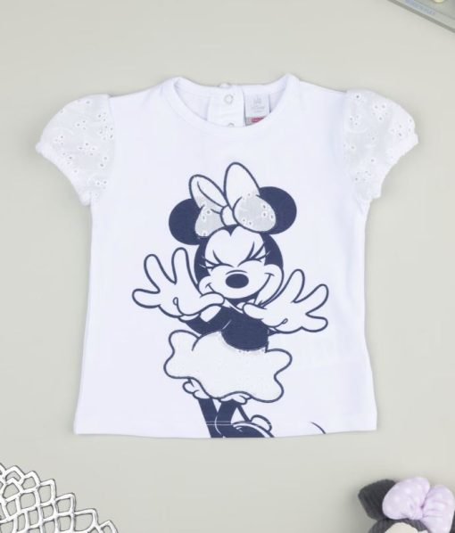 Tricou alb Minnie