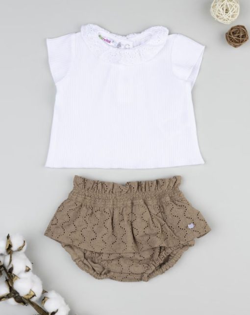 Set maro Nature White pentru bebelusi