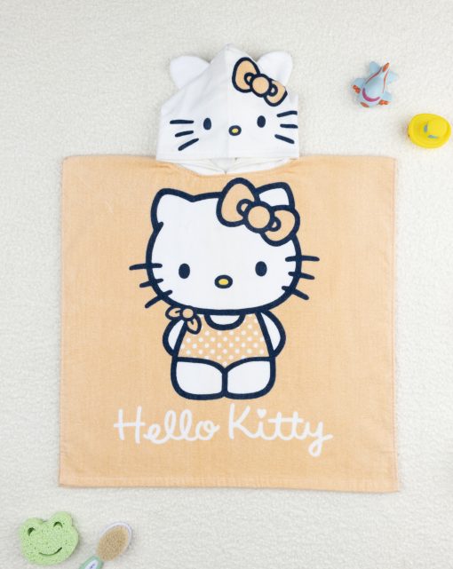 Poncho de plajă pentru bebeluși Hello Kitty