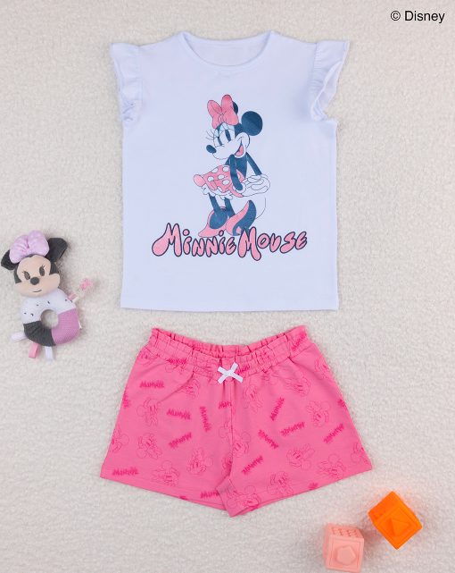 Set 2 piese roz Minnie Mouse
