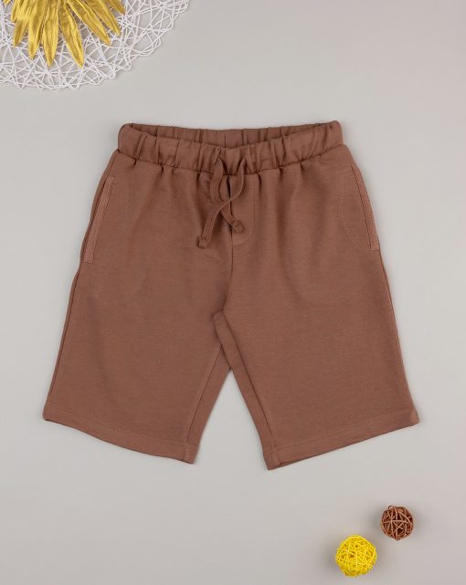 Pantaloni scurti maro basic