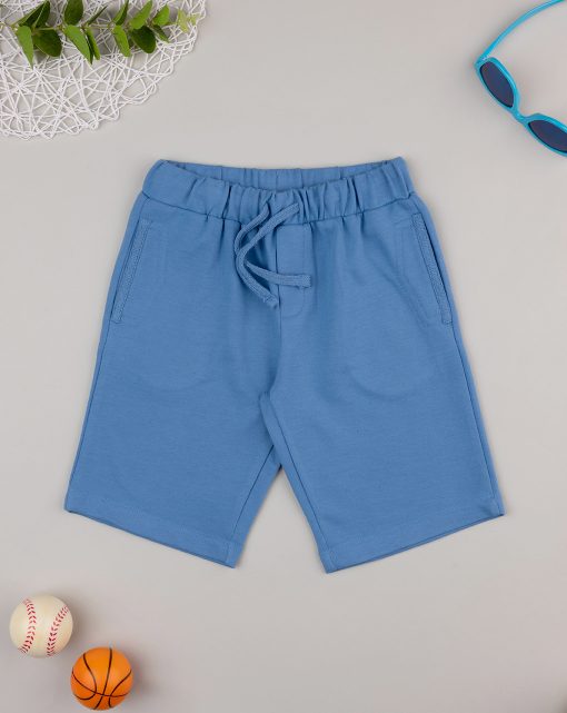 Pantaloni scurti albastru basic
