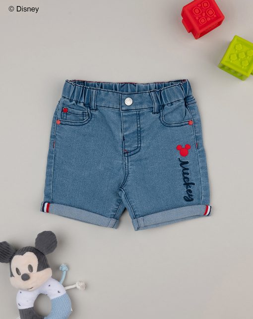 Pantaloni scurti denim Mikey Mouse