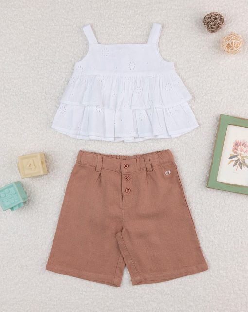 Set 2 piese cu dantela Sangallo Romantic