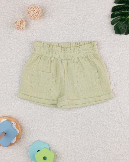 Pantaloni scurti verzi Happiness