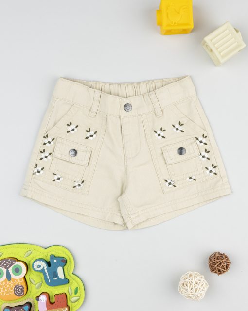Pantaloni scurti cu broderie