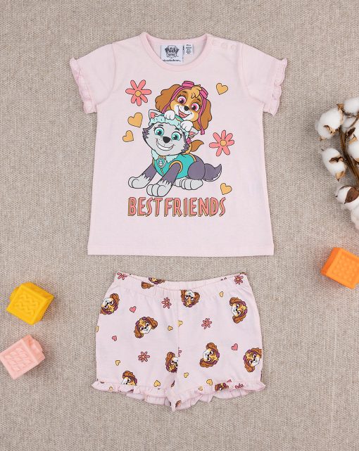 Pijamale maneca scurta Best Friends