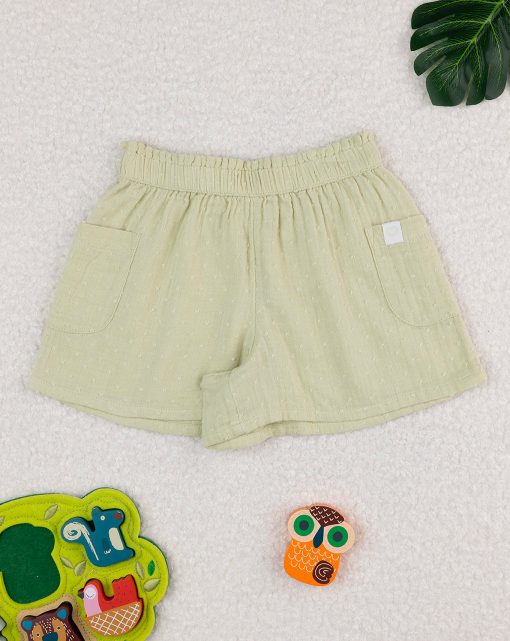 Pantaloni scurti verzi Happiness