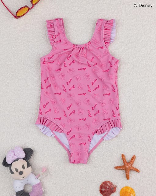 Costum de baie roz Minnnie Mouse