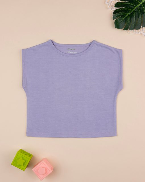 Tricou maneca scurta mov basic