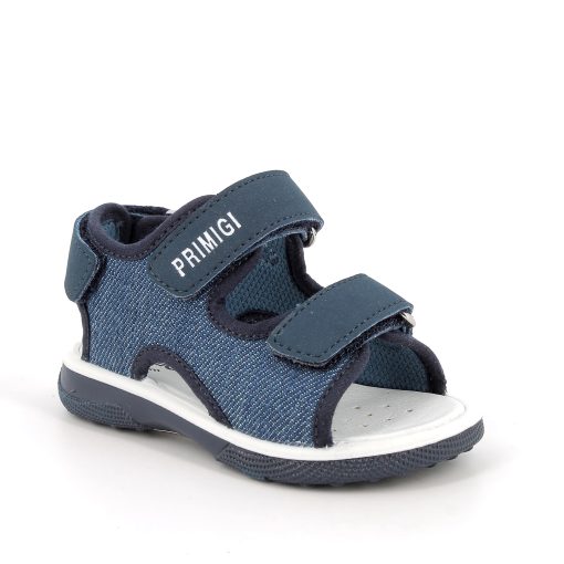 Sandale denim cu velcro