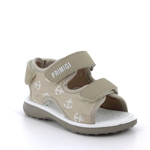 Sandale bej cu velcro