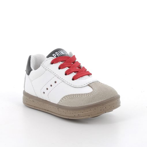 Pantofi sport albi pentru baieti